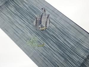 パッチワークリボン通し金通し金彩抽象魚模様袋帯